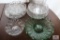 Vintage glass bowls and platters