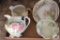 Nippon pitcher and hand painted china