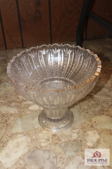 2 piece vintage bowl and pedestal