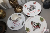 Fireman's items and collectable plates