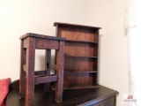 Small antique stand hanging knick knack shelf