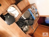 Contents of box, electric skillet baking pans
