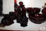 Avon Salt/pepper candleholders, bowls, cruets