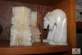 Marble bookends