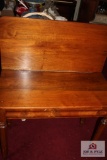 Antique walnut game table