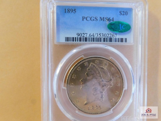 1895 $20 Gold Piece PCGS MS 64