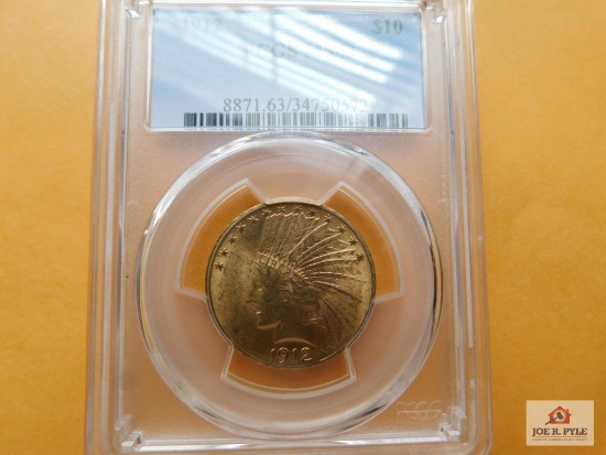 1912 $10 Gold Piece PCGS MS 63