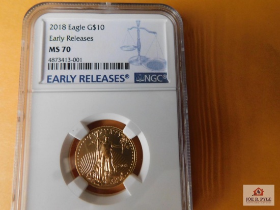 2018 Eagle G $10 Early Release MS 70