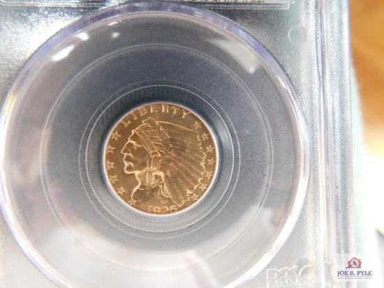 1925-D Indian Head $2.50 Gold Piece PCGS MS 63