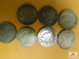 7 Peace Silver Dollars Dates 1922 & 1923