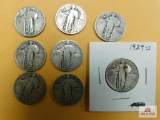 Liberty Quarter Dollars 1926 - 27 - 29 [8 pcs]