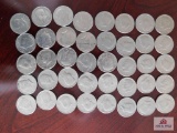 40 Kennedy Half Dollar Coins