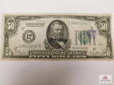 1928 $50 Serial #L00023133A Federal Reserve Note