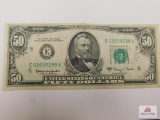 1963A $50 Serial #E02699299A Federal Reserve Note