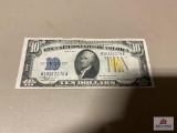 1934A Yellow Seal $10 Serial #B10362376A