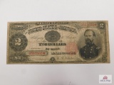 1891 $2 Treasury Note