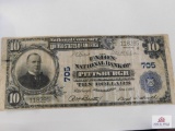 $10 Bill Serial #118295 (1902 Pittsburgh)