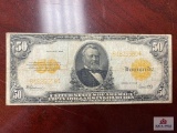 1922 $50 Gold Certificate