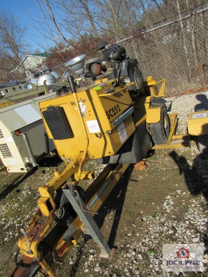 2001 Vermeer Sc252 Stump Grinder With Trailer / Vin#