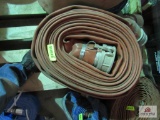 Two 4 Inch Red Discharge Hoses