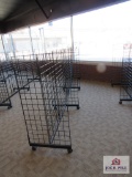 12 Ft Section Black Wire Rack W Wheels