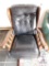 Leather like recliner rocker