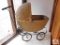 Vintage wicker doll carriage