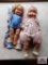 2 Antique dolls; Shirley Temple and Baby Dimples w/damage