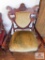 Antique carved back chair