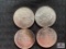 Lot of (4) 1885-O US Morgan Silver Dollars