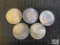 Lot of US Morgan Silver Dollars (various dates) 5 pcs