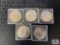 Lot of US Morgan Silver Dollars (various dates) 5 pcs