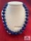 Blue Beaded Necklace W/ Silver Clasp