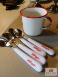 Kellogg's spoons and mug