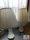 2 Waterford crystal lamps