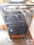 Pioneer compact disc player, stereo receiver and Sony equipment (cabinet included)
