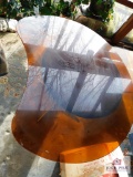 Glass top table