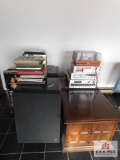 Two JBL Model L300 Speakers, Sony & Technys M240X Stereo Equip.; Large Collection of Vinyl classics