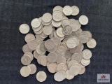Approximately (100) Silver US Roosevelt Dimes (various dates)