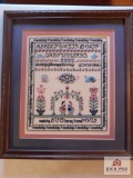 Framed sampler 1984