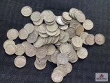 Approximately (100) Silver US Roosevelt Dimes (various dates)