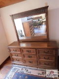 Dresser and mirror