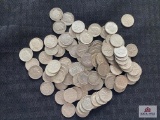 Approximately (100) Silver US Roosevelt Dimes (various dates)