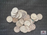 Approximately (40) Silver US Quarter Dollar Coins (various years)