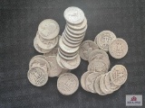 Approximately (40) Silver US Quarter Dollar Coins (various years)