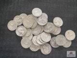 Approximately (40) Silver US Quarter Dollar Coins (various years)