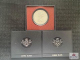 Lot of (3) Cayman Islands Coins Commemorating 25th Anniversary of Queen Elizabeth II and Prince