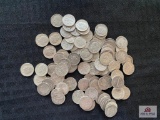 Approximately (100) US Silver Dimes (various years)