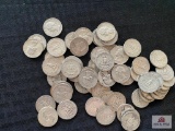 Lot of (61) US Silver Quarter Dollar Coins (various years)