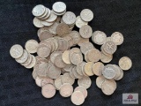 Approximately (100) Silver US Dimes (various years)